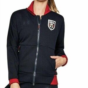 Under Armour Team USA Olympic Full Zip Jacket Red White Blue Women’s Large
